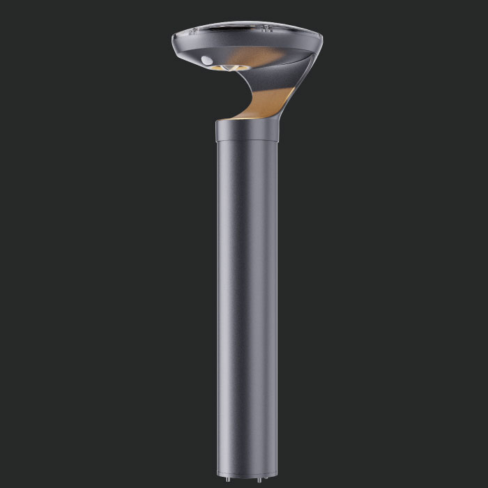 muse solar bollard light